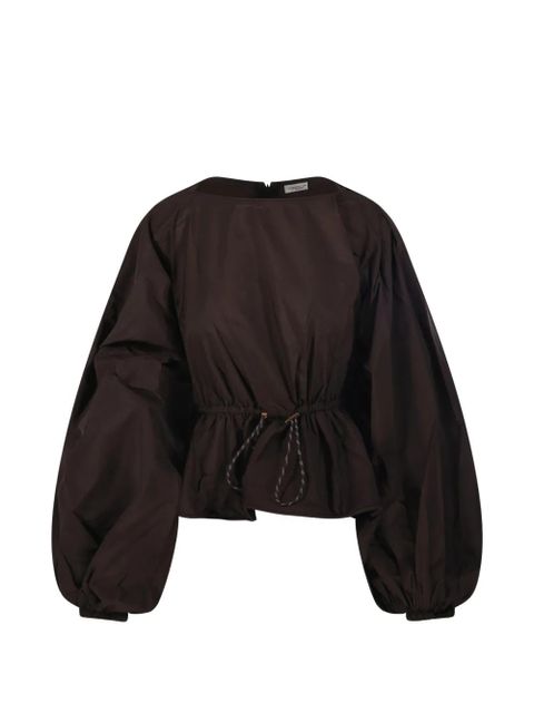 ZIMMERMANN Alchemy puff-sleeve blouse - Brown - zdjęcie produktu nr 1