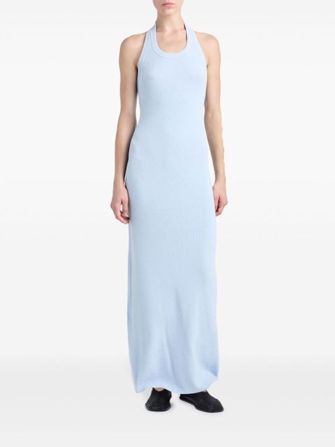 Proenza Schouler ribbed-knit halterneck dress - Blue - zdjęcie produktu nr 2