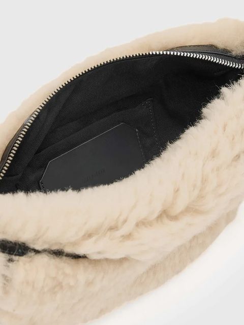 AllSaints torebka wełniana LUNA kolor beżowy W220XD