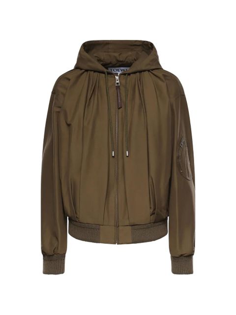 LOEWE hooded zipped jacket - Green - zdjęcie produktu nr 1