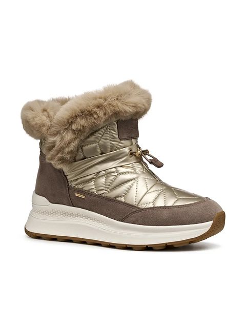 Geox botki D SPHERICA ACTIF X2 damskie kolor brązowy na platformie lekko ocieplone D46WPB 0LV22 C6172 - zdjęcie produktu nr 2