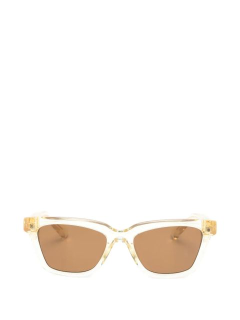 Jacquemus rectangle-frame sunglasses - Neutrals - zdjęcie produktu nr 1