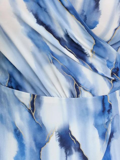 Answear.LAB sukienka kolor niebieski mini rozkloszowana