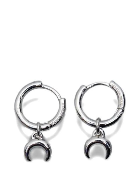 Marine Serre Moon-charm earrings - Silver - zdjęcie produktu nr 1