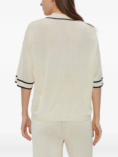 BOGNER Paris piped top - Neutrals