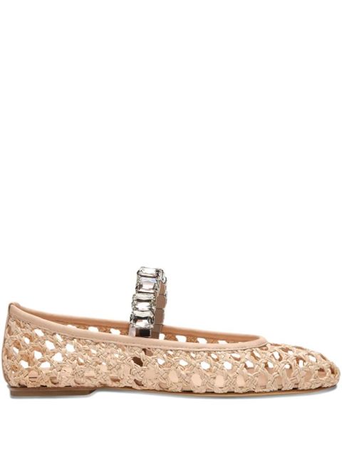 Casadei Versilia crystal-embellished ballet flats - Pink - zdjęcie produktu nr 2