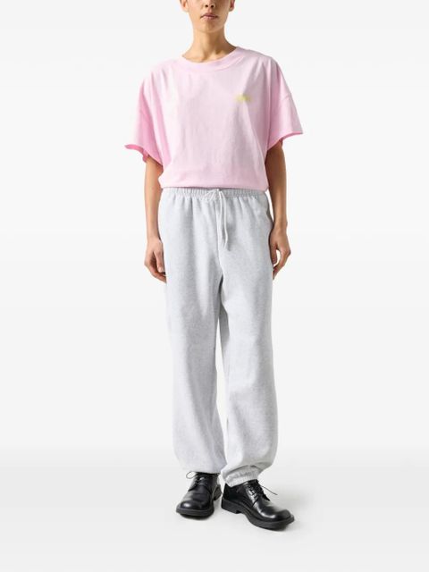 American Vintage drawstring patch-pocket track pants - Grey