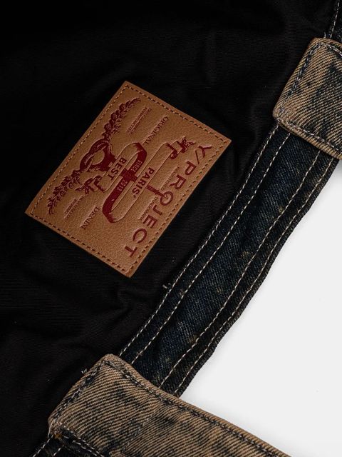 Y/Project torba jeansowa PARIS' BEST TOTE BAG kolor beżowy 620BA004