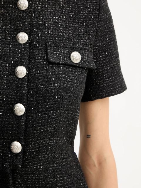 Bardot kombinezon kolor czarny 60098PB