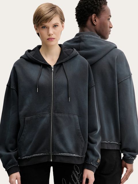 Guess Originals bluza kolor szary z kapturem gładka M5BQ41 K4110 - zdjęcie produktu nr 1