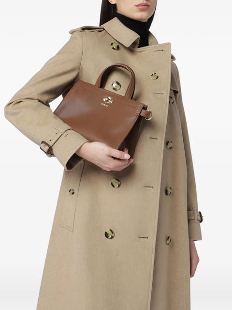 Burberry mini leather tote bag - Brown - zdjęcie produktu nr 2