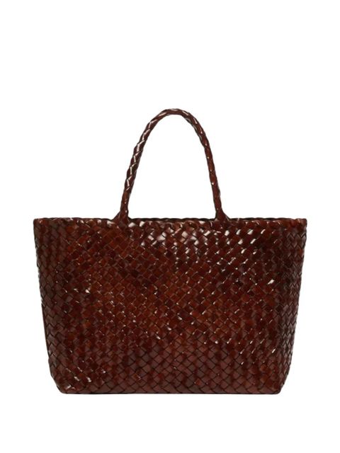Weekend Max Mara woven leather tote bag - Brown - zdjęcie produktu nr 2