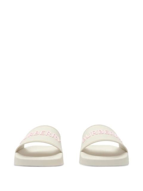 Burberry logo slides - Neutrals