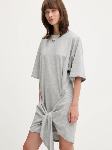 Diesel sukienka D-EIVOR kolor szary mini oversize A19232.0NIAX - zdjęcie produktu nr 2