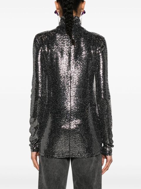 ISABEL MARANT Joyela sequined top - Black