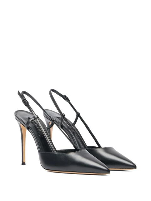 Casadei 100mm Julia pointed-toe slingback heeled pumps - Black
