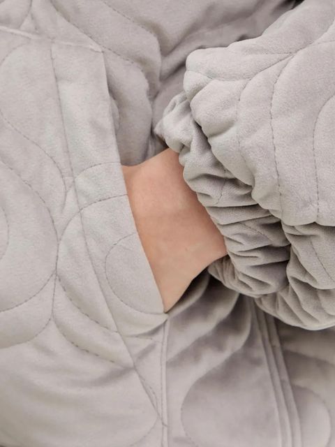 Charo Ruiz Ibiza Brume quilted zip jacket - Grey