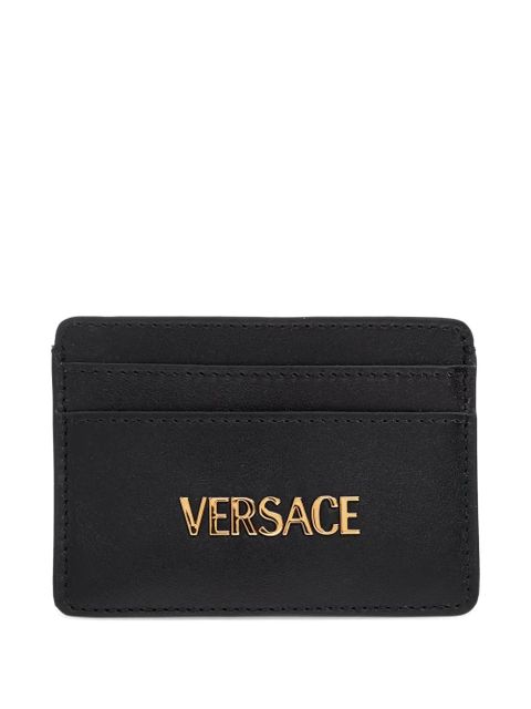 Versace logo-plaque cardholder - Black - zdjęcie produktu nr 1