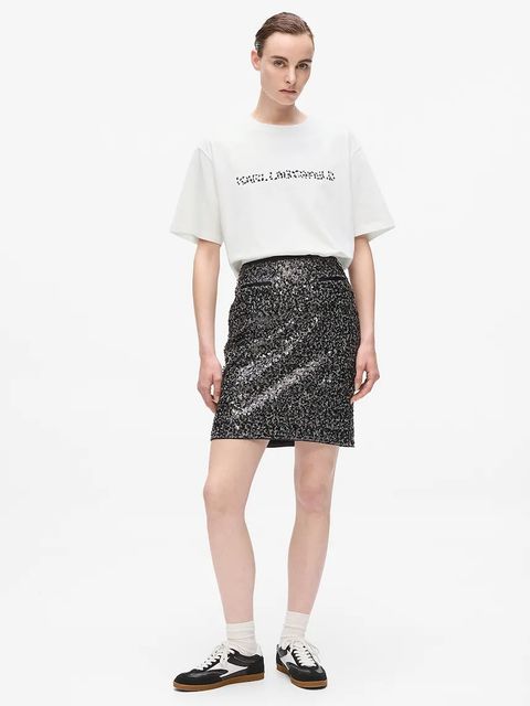 Karl Lagerfeld t-shirt bawełniany damski kolor biały A4W17074