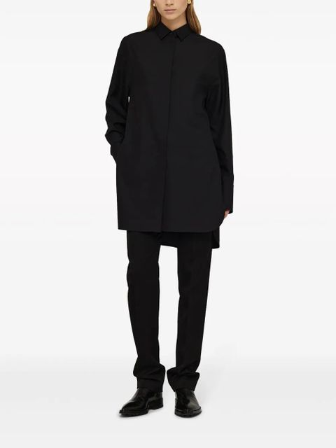 Jil Sander long-sleeve silk shirt - Black - zdjęcie produktu nr 2