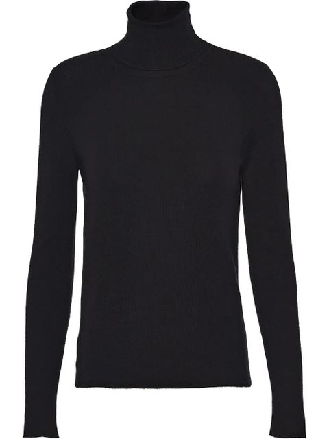 Prada roll-neck cashmere-silk jumper - Black - zdjęcie produktu nr 1