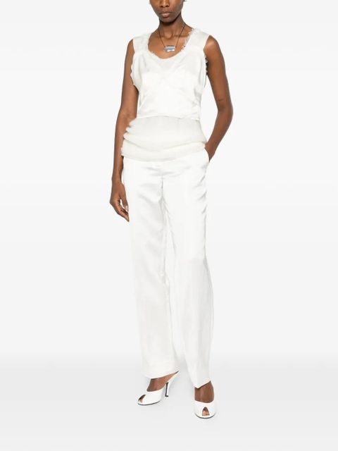 TOTEME satin cropped vest - White - zdjęcie produktu nr 2