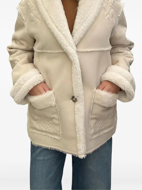 MC2 Saint Barth embroidered shearling textured jacket - Neutrals - zdjęcie produktu nr 2