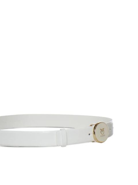 PINKO round buckle belt - White - zdjęcie produktu nr 2