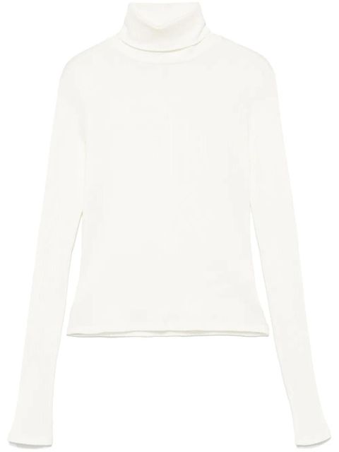 RE/DONE ribbed roll-neck top - White - zdjęcie produktu nr 1