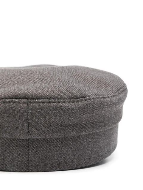Ruslan Baginskiy mélange-effect baker boy cap - Grey - zdjęcie produktu nr 2