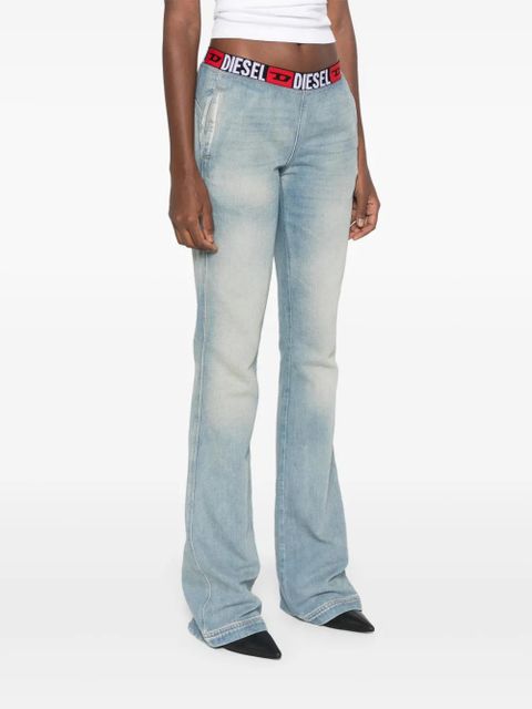 Diesel logo-waistband jeans - Blue