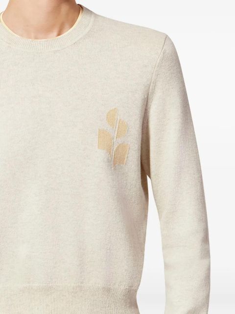 MARANT ÉTOILE Lanta logo-detail pullover - Neutrals
