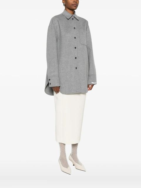Sportmax wool shirt jacket - Grey - zdjęcie produktu nr 2