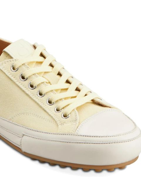 Tod's lace-up leather sneakers - Yellow