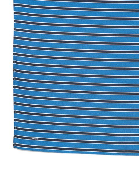 TOTEME striped silk scarf - Blue - zdjęcie produktu nr 2