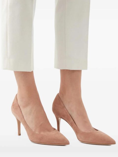 Gianvito Rossi Gianvito 70mm suede pumps - Neutrals