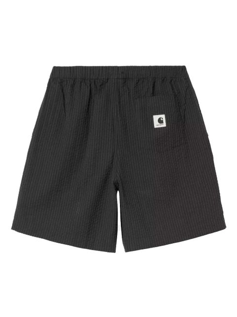Carhartt WIP textured elastic-waist shorts - Black