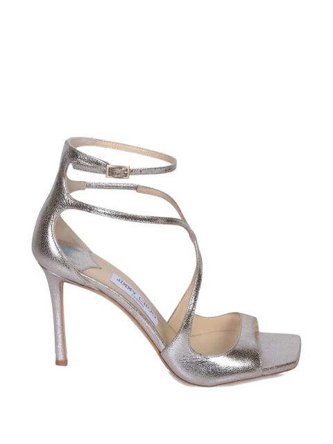 Jimmy Choo Azia square-toe strap sandals - Silver - zdjęcie produktu nr 1