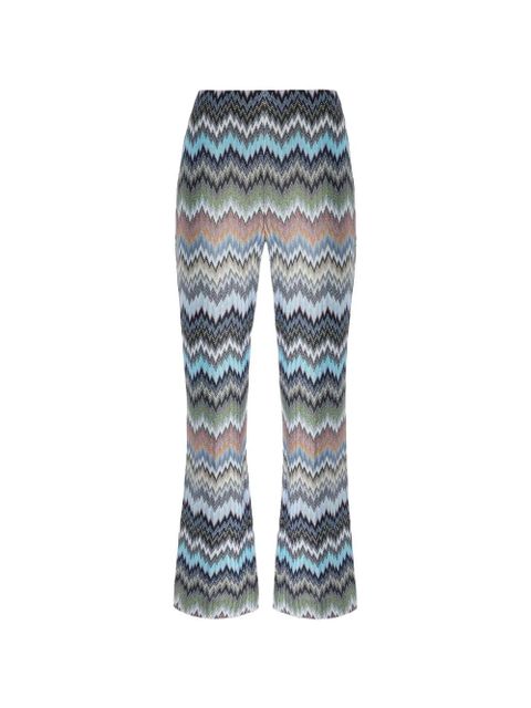Missoni chevron flared trousers - Blue - zdjęcie produktu nr 1