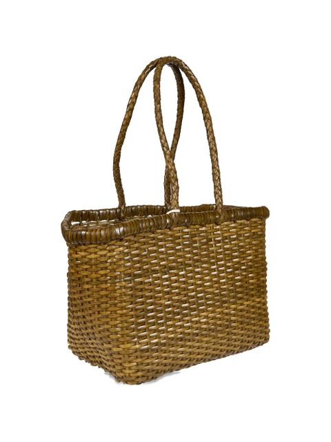 DRAGON DIFFUSION small weave tote bag - Green