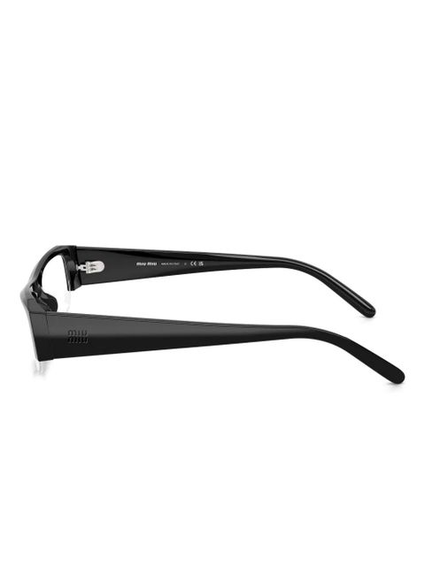 Miu Miu Eyewear rectangle-frame glasses - Black