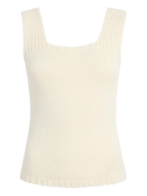 KHAITE Wil sleeveless knit top - Neutrals - zdjęcie produktu nr 1
