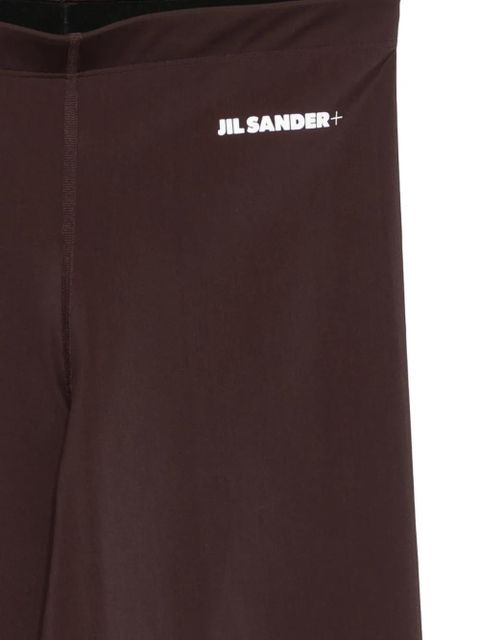 Jil Sander logo biker shorts - Brown