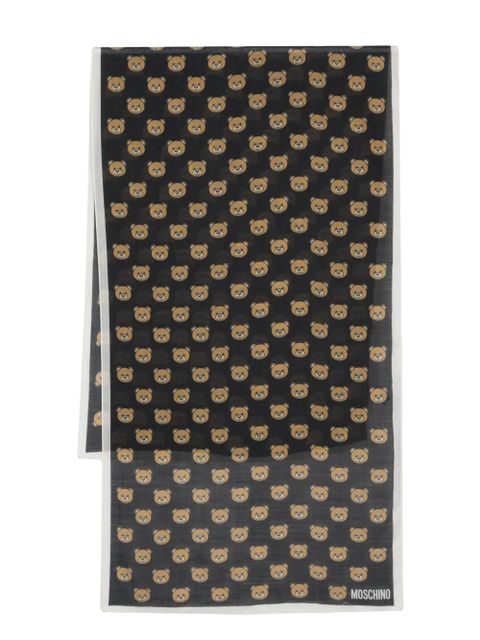 Moschino Teddy Bear-motif scarf - Black - zdjęcie produktu nr 1