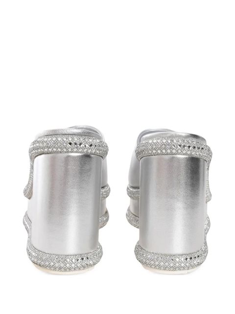 Casadei 80mm Jasmine wedges - Silver