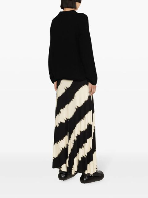 Alanui Finest ribbed-knit jumper - Black