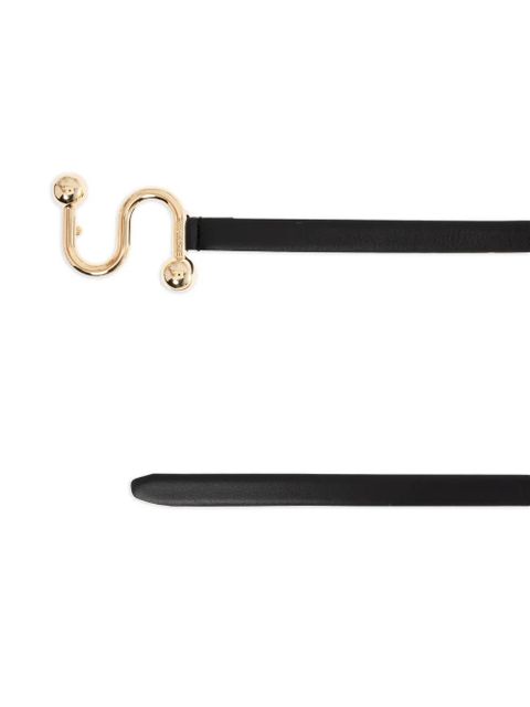 Sportmax S-shaped buckle belt - Black