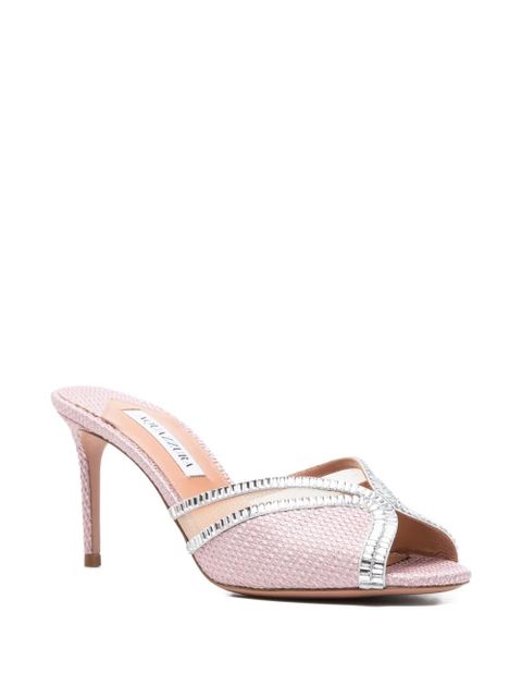 Aquazzura Wild Aurora embellished heeled sandals - Pink - zdjęcie produktu nr 2