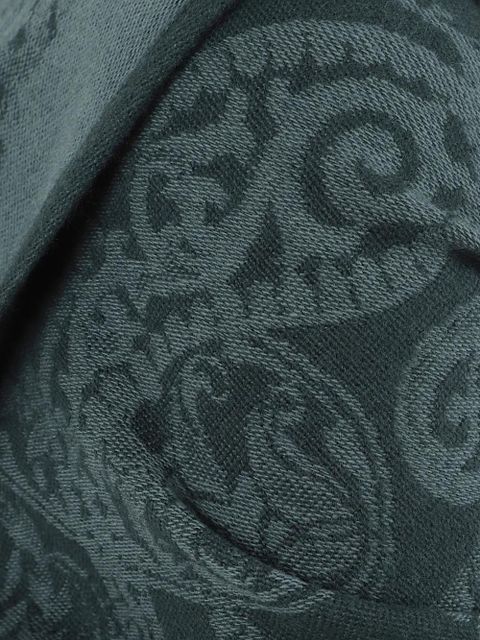 ETRO paisley-print fringed scarf - Grey