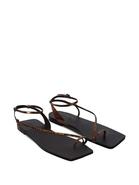 Johanna Ortiz Flamenco Echoes leather sandals - Brown - zdjęcie produktu nr 1